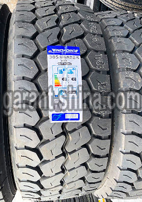 Windforce WT3030 (прицеп-карьер) 385/65 R22.5 160L 20PR - Фото протектора с этикеткой